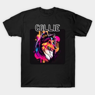 Graffiti Style - Cool Collie 4 T-Shirt